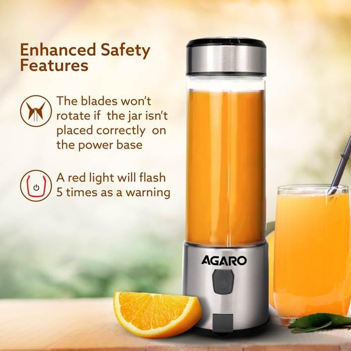 Portable USB Rechargeable Mini Juicer Blender,Electric Juicer Bottle