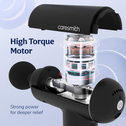 Massager Gun For Full Body Massager [4 Headsl] 6 Speed Mode Massager for Full Body Pain Relief, Muscle Relaxation of Neck, Shoulder, Back, Foot for Men & Women, Black.