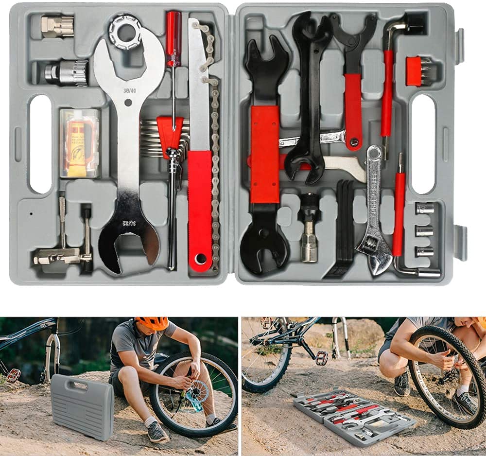 Bicycle Repair Kit - 44 Pcs Complete Tools Set